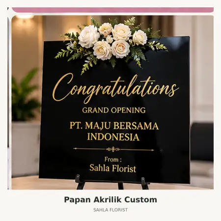 Papan Bunga Akrilik Bukittinggi